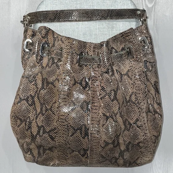 Tory Burch Natalya Python hobo - Picture 5 of 17